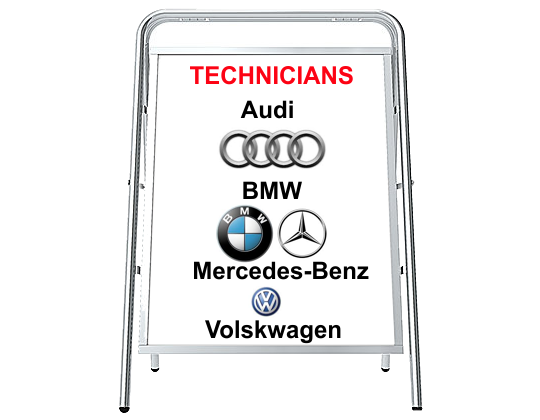Technicians for Audi BMW Mercedes-Benz Volkswagen